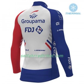 Radtrikot 2018 FDJ Winter Thermal Fleece N001